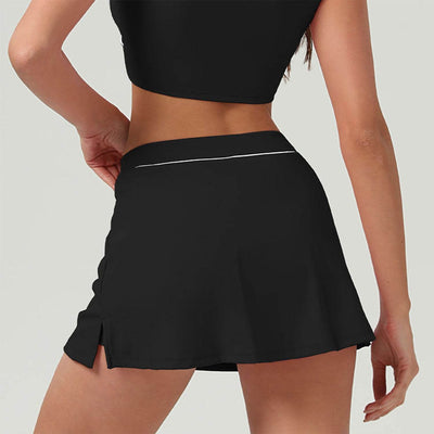 Side Split Golf Skirts with Short and Pockets