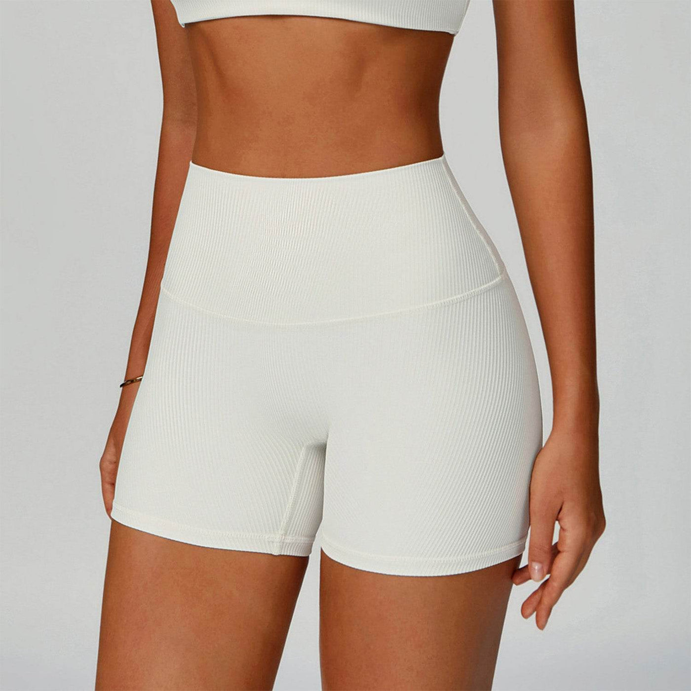 Widened Ribbed High Waist Sport Short