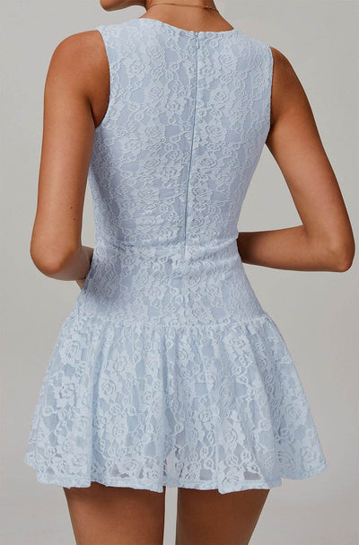 Retro Lace Sleeveless Tennis Dress with Short