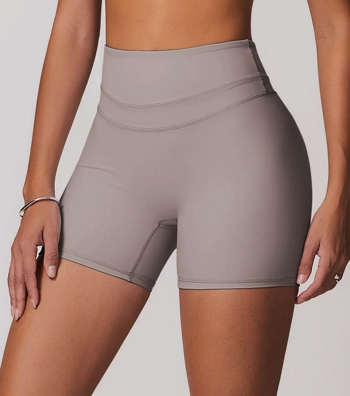 High Waist Elastic Tight Fitness Shorts