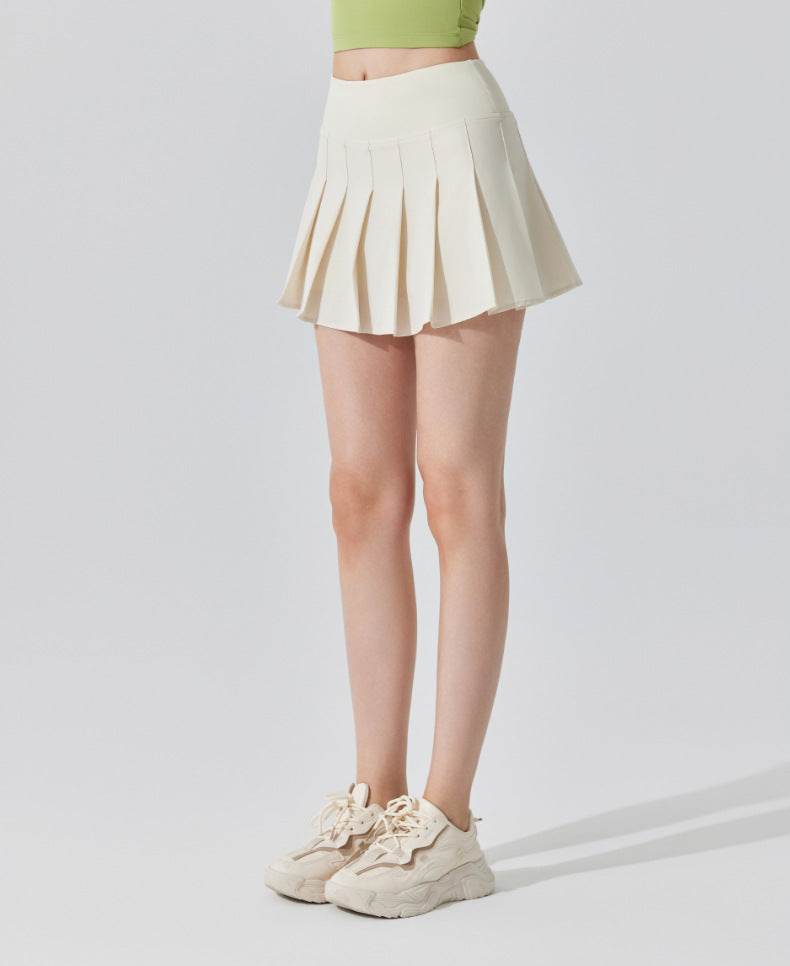 Pleated Tennis Mini Skirt with Shorts and Pockets