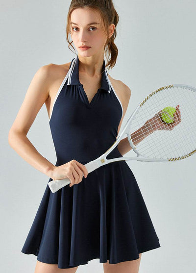 Polo Tennis Dresses with Built-in Shorts