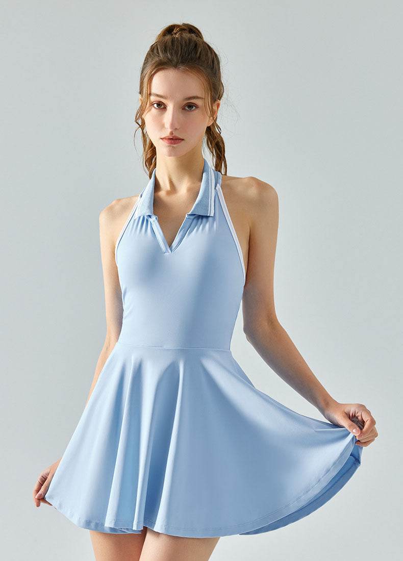 Polo Tennis Dresses with Built-in Shorts