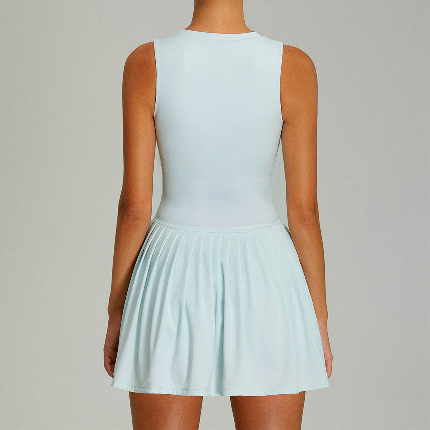 Sleeveless Golf Dress with Built in Shorts and Pockets