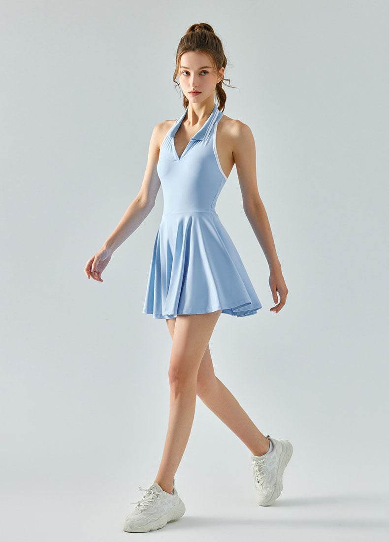 Polo Tennis Dresses with Built-in Shorts