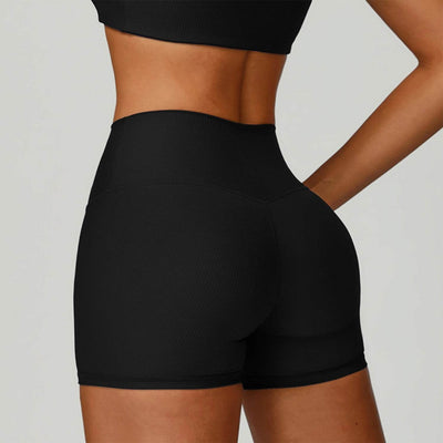 Widened Ribbed High Waist Sport Short