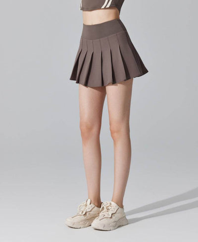 Pleated Tennis Mini Skirt with Shorts and Pockets