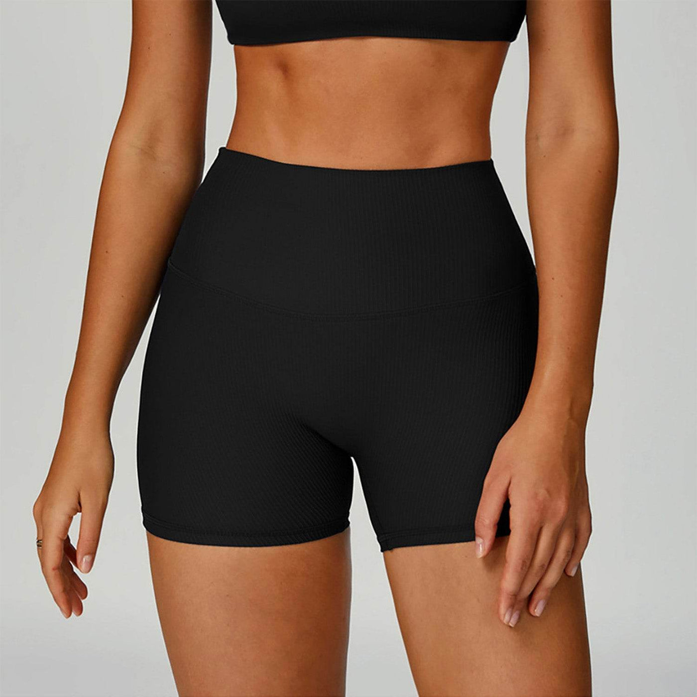 Widened Ribbed High Waist Sport Short