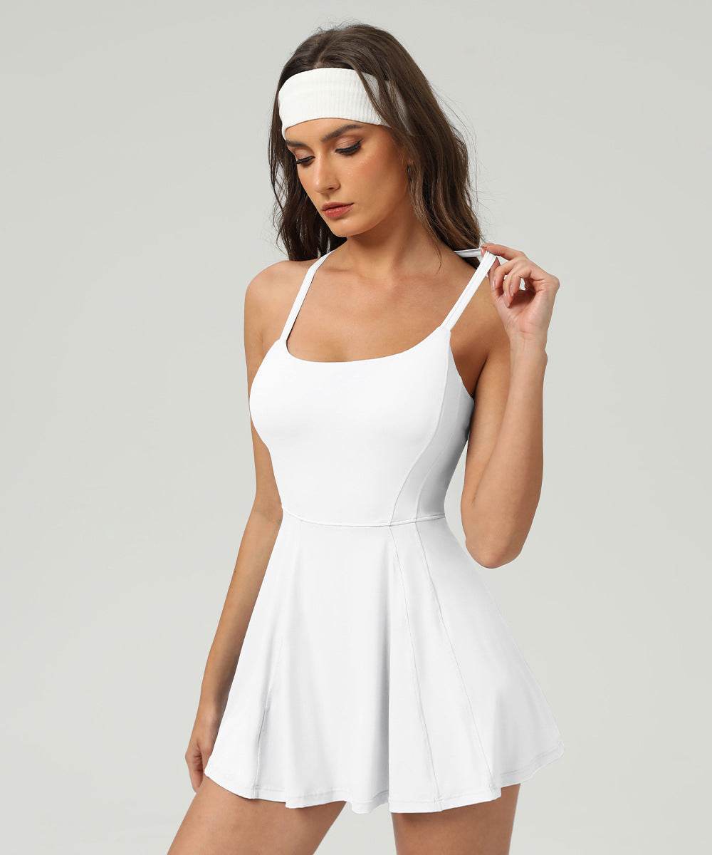 Tennis Golf Dress with Short and Pocket