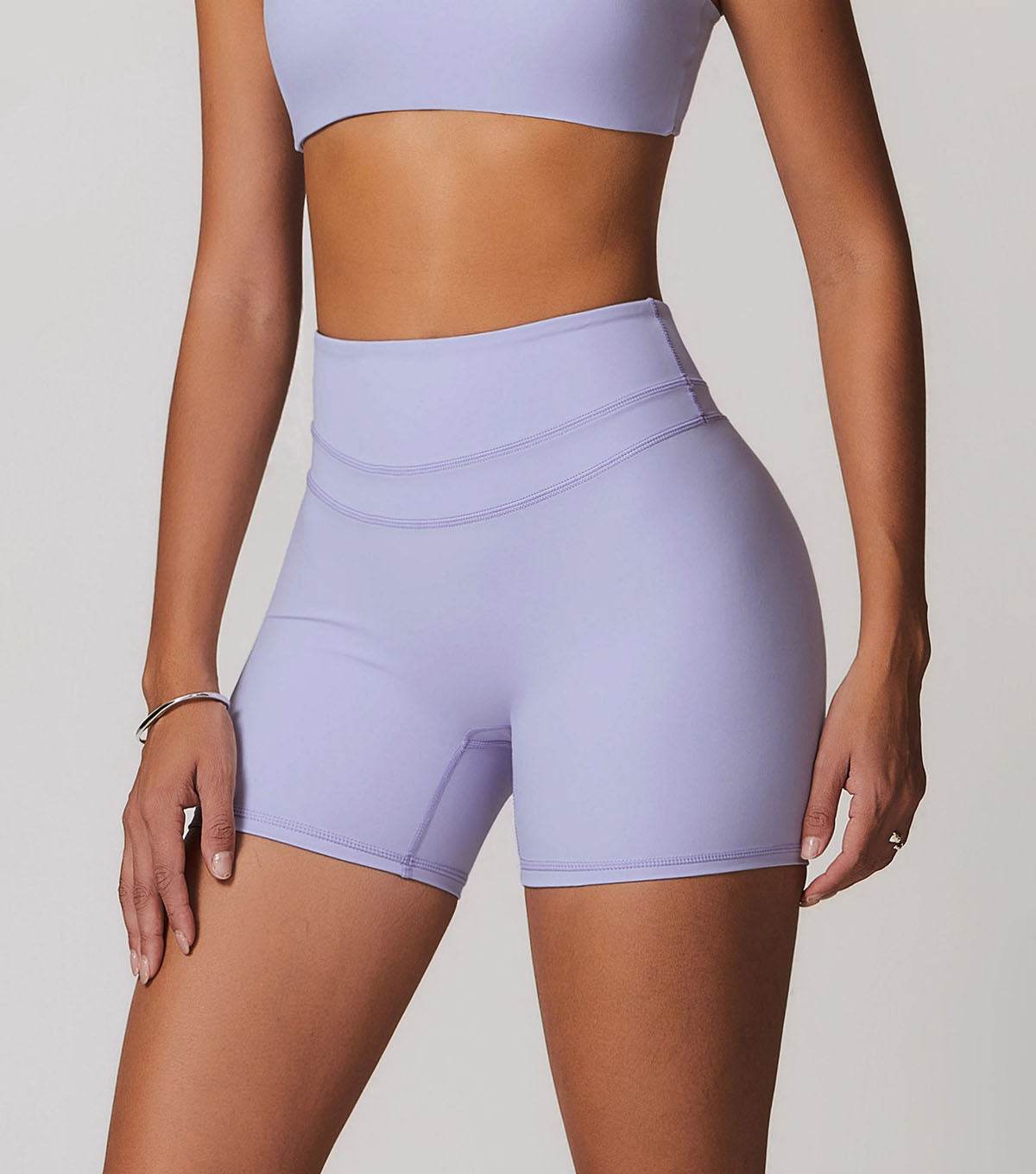 High Waist Elastic Tight Fitness Shorts