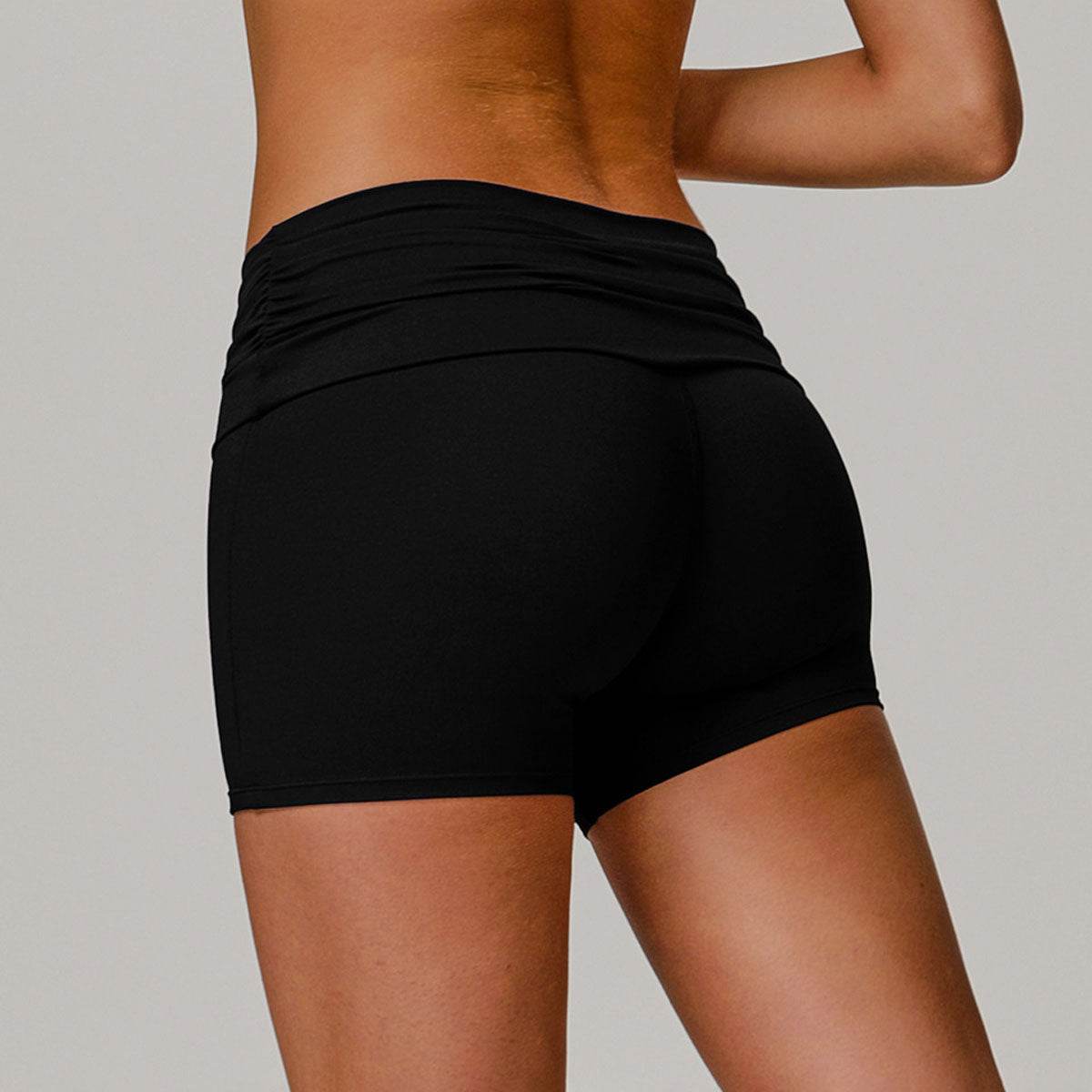 Flip Fold High Waist Tummy Yoga Shorts
