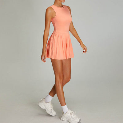 Sleeveless Golf Dress with Built in Shorts and Pockets
