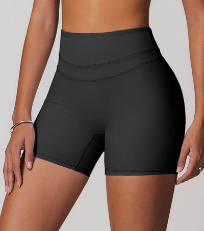 High Waist Elastic Tight Fitness Shorts
