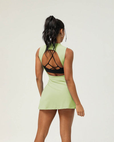 Sleeveless Tennis Dress with Built in Shorts