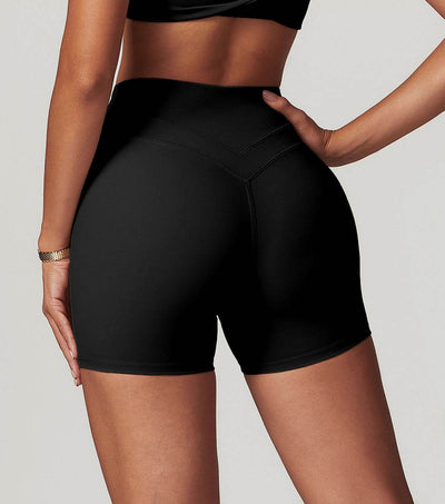 High Waist Elastic Tight Fitness Shorts