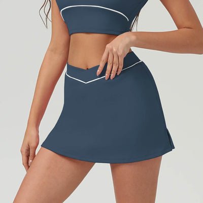 Side Split Golf Skirts with Short and Pockets