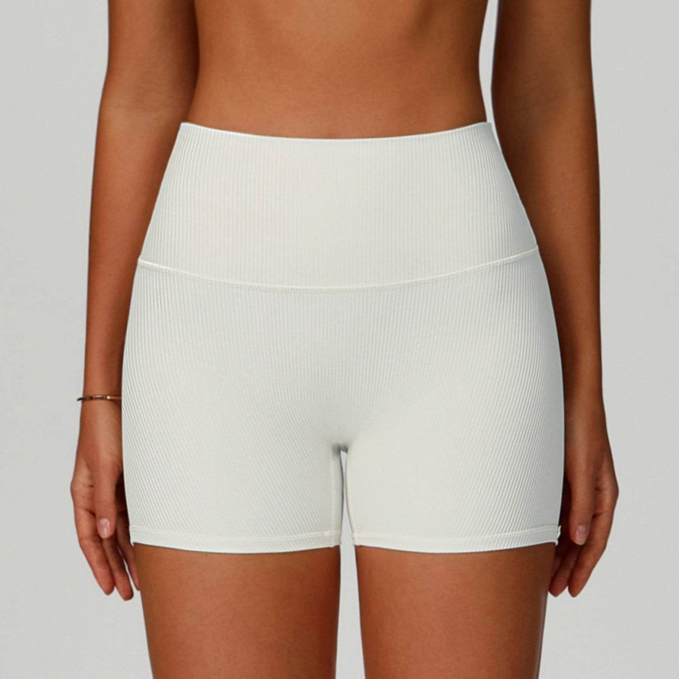 Widened Ribbed High Waist Sport Short